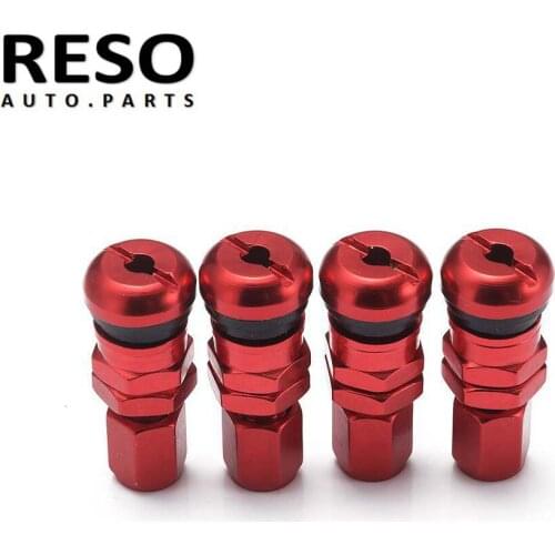 4pcs / set Motorcycle Car Wheel Tubeless Tire Valve Air Caps for Tire Valve Stem Metal Air Valve Stem Universal