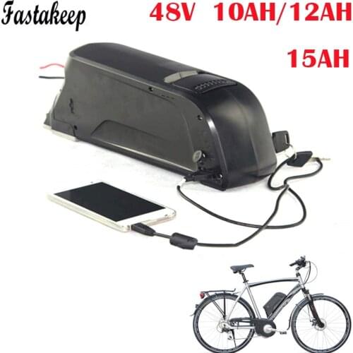E-bike lithium battery pack 48V 12Ah 10ah 15ah electric bicycle batterie Dolphin 48 Volt li-ion accu fit for bafang 750w motor