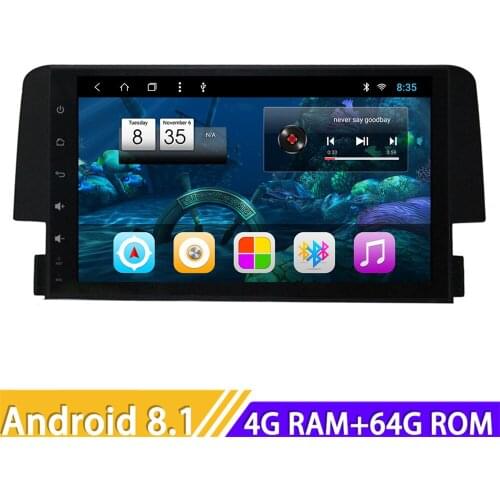 New 2 Din Autoradio Android 8.1 Car Radio Media Center Player Video GPS Navigation Magnitol NO DVD For Honda Civic 2016 Stereo