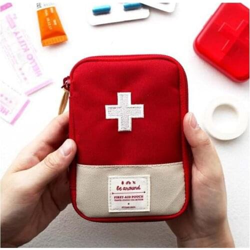 Car Portable First Aid Pill Storage Bag First Aid Pill Pill Survival Storage Bag First Aid Car Organizer Storage Accessories