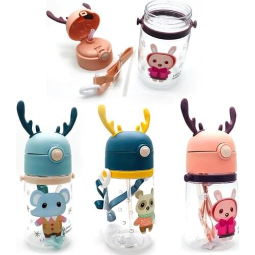 Feeding Kids Toddler Newborn Baby Drink Cups Water Bottles Kids Drinking Sippy A Cup Infantil Drinker Copo with Cup Strap