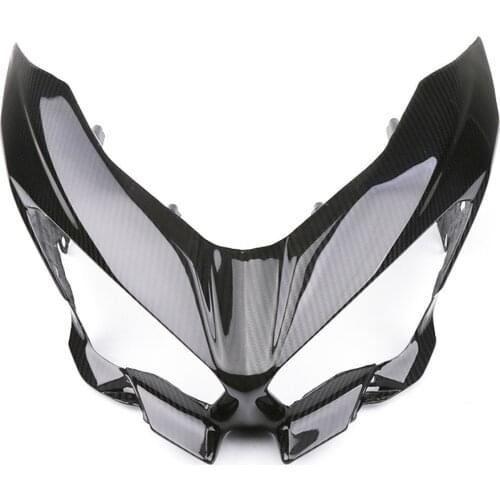 For Kawasaki Ninja 400 Motorcycle Headlight Cover Strengthen&Beauty Modified Head Lamp Guard Decorative Carbon Fiber Shell
