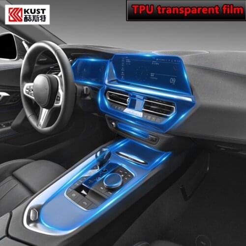 For BMW G29 Z4 25i M40i 2019 2020Car Interior Center console Transparent TPU Protective film Anti-scratch Repair film Accessorie