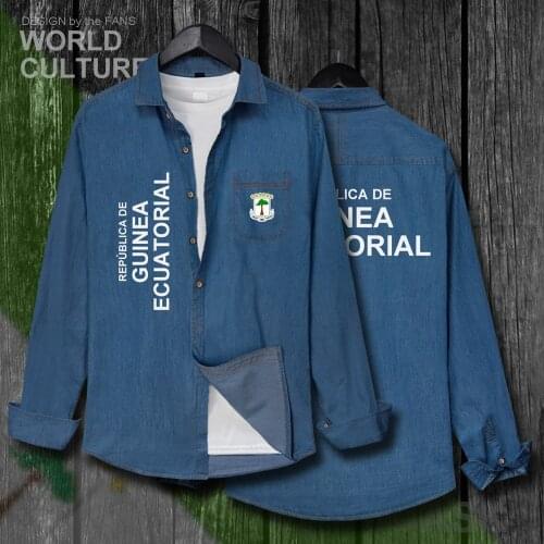 Equatorial Guinea Ecuatorial GQ GNQ Guinean Equatoguinean Men Slim Jacket Autumn Jeans Shirt Long Sleeve Cowboy Coat Clothes 20