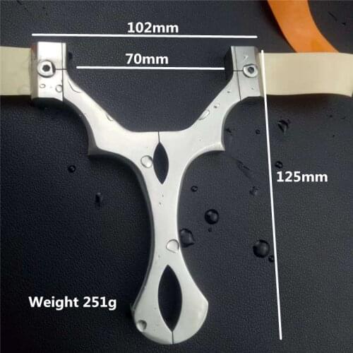 Hot sale TTF slingshot catapult hunting high quality stainless steel belt rubber band outdoor shooting game slingshot
