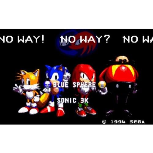 Sonic Blue Sphere 16 bit MD Game Card For Sega Mega Drive For Genesis