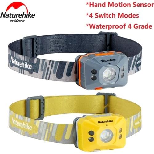 Naturehike Outdoor light charging induction headlamp highlight waterproof outdoor led night fishing headlamp intelligent light