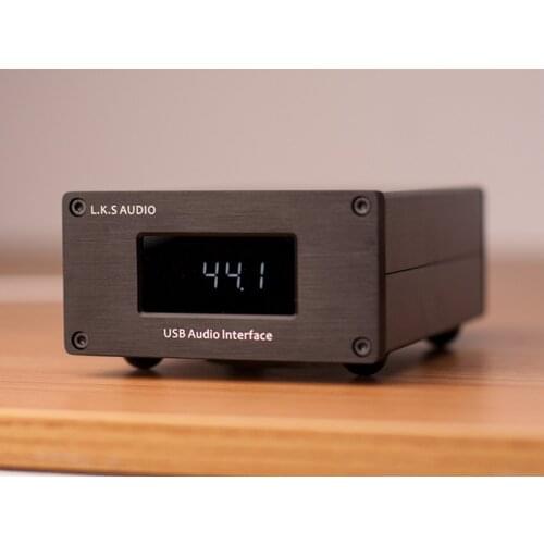 L.K.S Audio USB-100 USB Audio Interface Amanero Combo384 Program PCM384/DSD512 I2S RJ45 HDMI Coaxial out DSD512 with Crystek