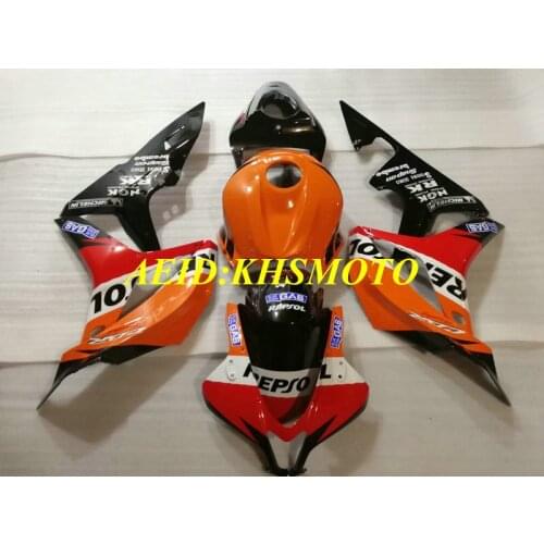 Motorcycle Fairing kit for HONDA CBR600RR F5 07 08 CBR 600RR 2007 2008 cbr600rr ABS Orange red black Fairings set+gifts HG03