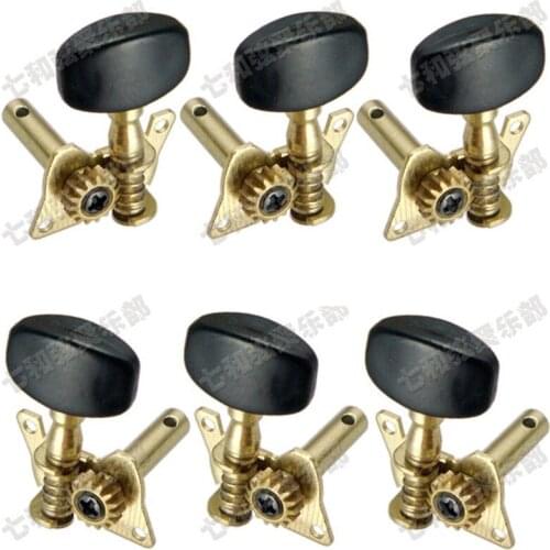 A Set of 3R3L Gold Acoustic Guitar String Tuning Pegs Keys Machine Heads Tuners guitar accessories parts Musical instrument