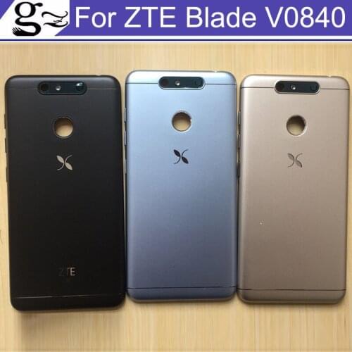 New Battery Door Back Cover Housing Case For ZTE Blade V0840 + Power Volume Buttons without Camera glass