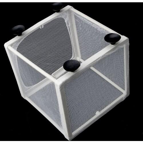 2021 New Fish Tank Aquarium Guppy Breeding Breeder Fish Baby Gauze Trap Box Isolator S/L