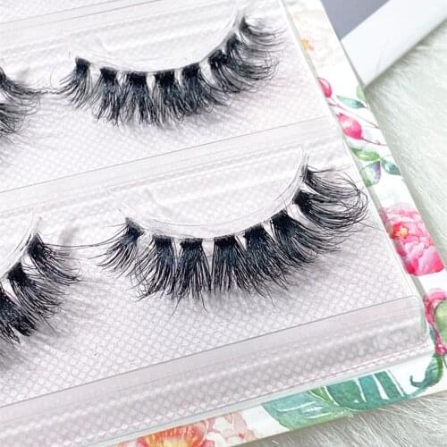 NEW 3pairs Mink Eyelashes Clear Band Eye Lashes Crisscross Transparent Band False Eyelashes Handmade Dramatic Lashes Upper Lash