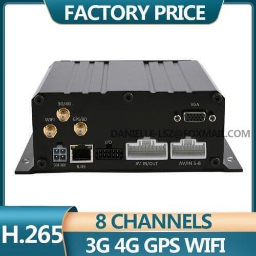 Source factory AHD 1080P supports 2 million waterproof car camera 4CH SD card Mobile DVR ambulance / school bus local monitoring