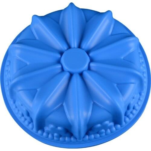 Silicone Flower Single Big Crown Cake Mold Cake Soap Pudding Jelly Candy Cookie Mold Mould Pan Bakeware H642