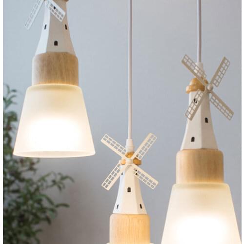 Nordic Bedside Chandelier Bedroom Study Coffee Shop Childrens Room Three Glass Chandelier Cute Lamp Led Lights