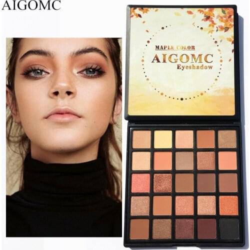 Aigomc Eyeshadow Palete Make up Eye Shadow palette Long-lasting Easy To Wear Eyeshadow Matte Shimmer 25 colors