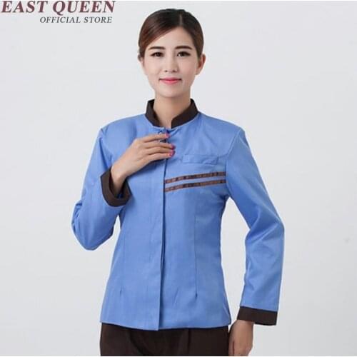 Hotel uniform Restaurant waitress uniforms waitress uniform pastry chef clothing housekeeping clothing NN0027 W