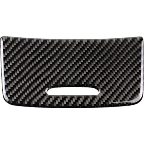 Carbon Fiber Water Cup Holder Panel Cover Trim for Mercedes Inner Accessorie