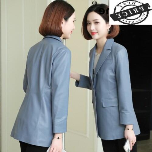 100% Womens Leather Jacket Coats and Jackets Women Clothes Genuine Leather Jacket Sheepskin Coat Female 2021 a605WPY5a2