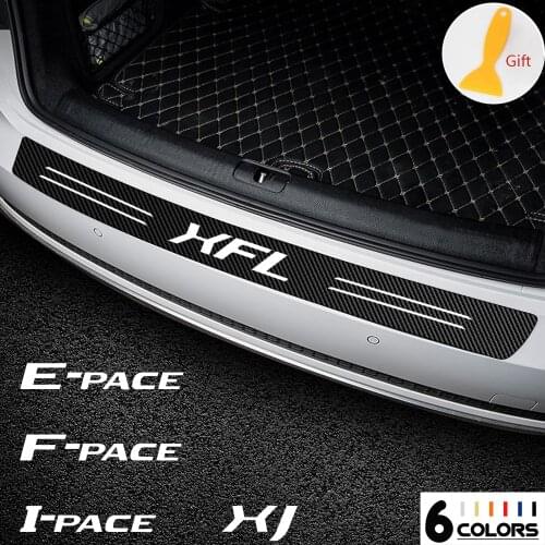 1x Car Stickers Car bumper Sticker Anti Scratch Film Protective Style For Jaguar XEL XFL E-PACE F-PACE I-PACE Auto Accessories