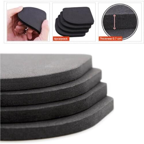 4Pcs/Set Anti Slip Pad Rubber Furniture Feet Leg Chair Felt Anti Vibration Buffer Wooden Floor Protectors For Washer And Dryer