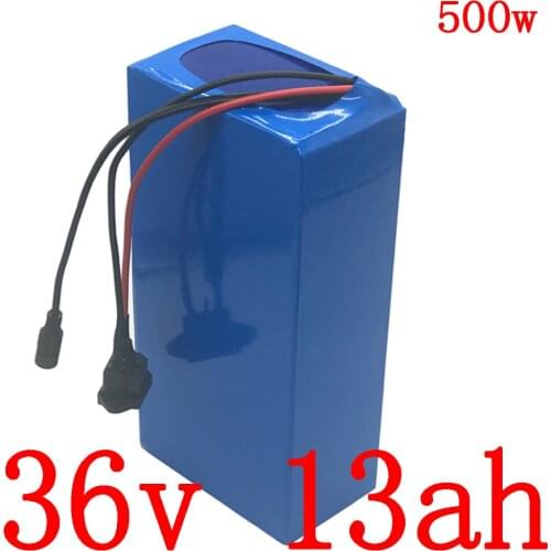 36V 500W electric bike battery 36V 13AH lithium battery pack 36v 10ah 12.5ah 15ah ebike scooter battery pack with 2A charger