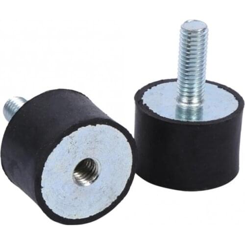4pcs Double Male Thread Rubber Shock Absorbers Anti Vibration Silentblock Boat Car Bobbin Shock Absorber Tools M3 M4 M6 M8