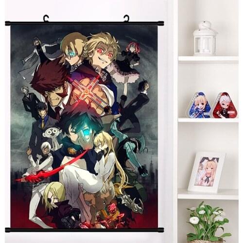 Anime Kekkai Sensen Leonardo Watch Chain Sumeragi Wall Scroll Mural Poster Wall Hanging Poster Otaku Home Decor Collection Art