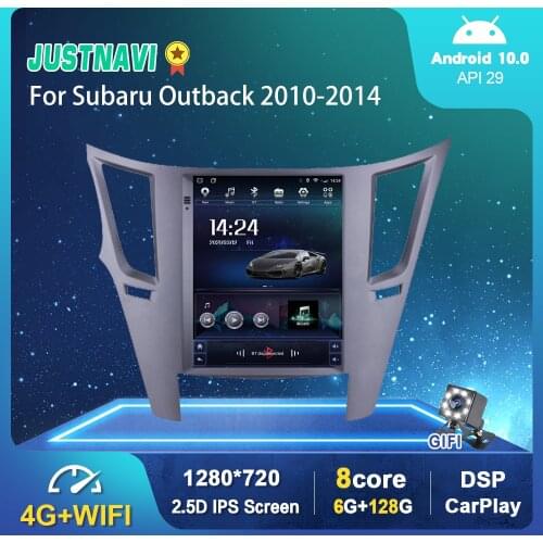 Android 10.0 Car Radio Multimedia Video Player For Subaru Outback 2010-2014 Auto Stereo Tesla Style 6G 128G Navigation Carplay