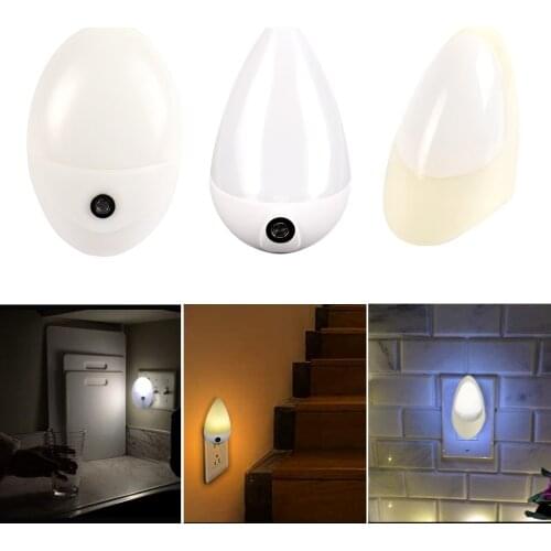 Automatic LED Night Light EU UK Plug Photocell Sensor Light for Children Bedroom Decoration Staircase Aisle Lamp Nightlight