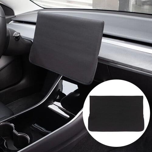 Car Central Control Navigation Screen Cover Sunshade Screen Protector Screen Dust Cover For Tesla Model 3 2017-2021 Model Y