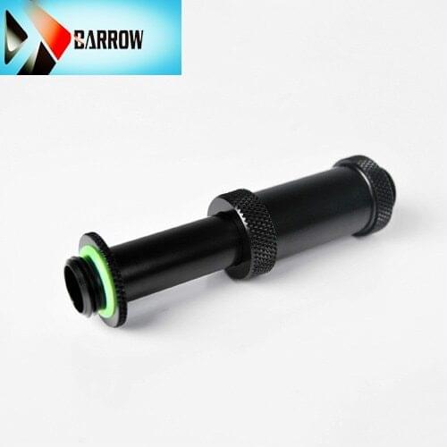 Barrow double G1/4" water cooling gpu card block connect fittings 41-69MM stretch adapter White Black Silver Gold TSSXK-B01