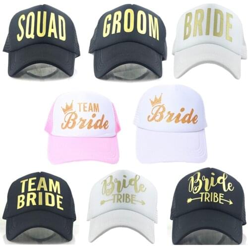 Bridesmaid Wedding Gift Team Bride Baseball Cap Hen Party Bridal Shower Favor Bride To Be Bachelorette Party Decoration Supplies