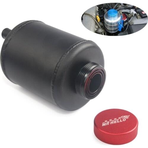 Blcak Jdm ALUMINUM RACING POWER STEERING FLUID RESERVOIR TANK CLAMPS MR-oil tank