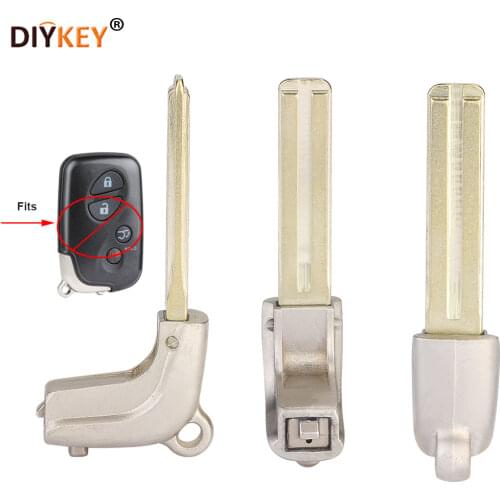 KEYECU 10PCS/Lot for Lexus CT200h ES350 GX460 GS350 IS250 Emergency Key Blade HYQ14AAB