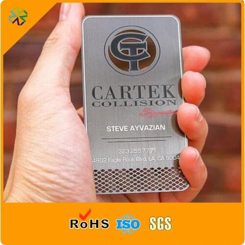 Factory cheap engraved antique copper laser cut metal business card
