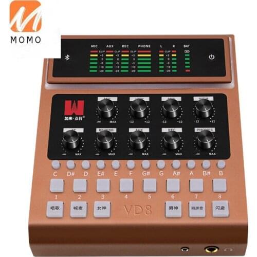 Hot Sale Professional Lower Price Live VD8 Sound Card M Audio USB Interface