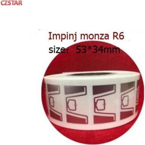 Quality impinj Monza R6 uhf rfid tag stickers wet inlay label 860-960MHZ tag manufacturer for warehouse asset inventory
