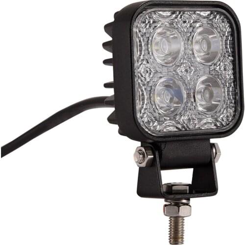 Kaigelin 2PCS 12W 12V Square LED Spotlight Working Car Light Offroad SUV Truck Outdoor LED Car Lighting Bar LED Spot Lamp