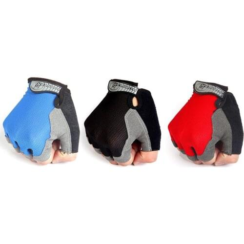 Summer Style High Elastic Breathable Mesh Half-fingered Anti-UV Outdoor Sports Cycling Gloves Riding Gloves Fitness Gloves