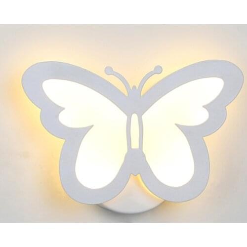 Butterfly Leaf Shape Wall Light Lamp Butterfly 18W 36 LED Light Living Room Corridor Bedside Wall Lamps Home Decor Night Lights