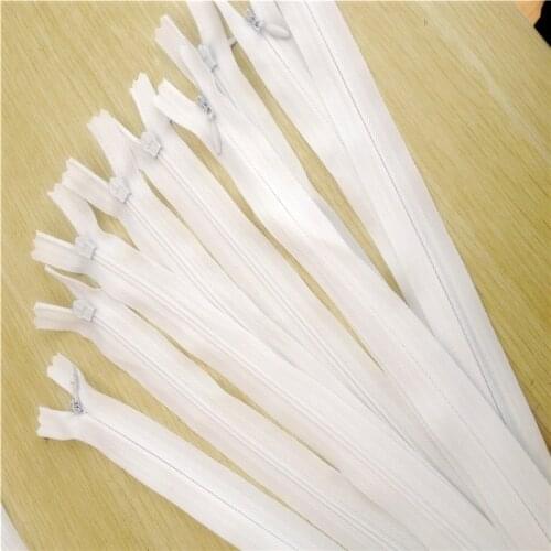 20 28 35 40 45 50 60 cm White Black Navy 3# Nylon Invisible Zippers Coil Tailor Sewing Handmade Craft Garment Accessories A10-2