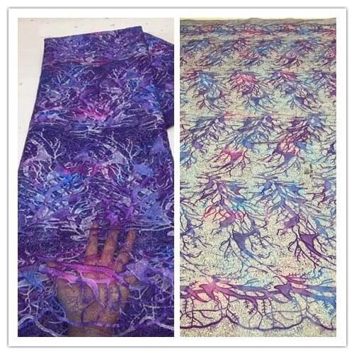 Newest Nigerian Net Lace Fabric SYJ-188684 High Quality Lace African Mesh Lace Fabric French Tulle Lace For Wedding
