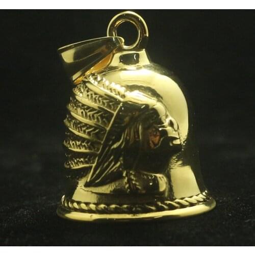 Boy 316L Stainless Punk Gothic Cool Newest Golden Bell Pendant