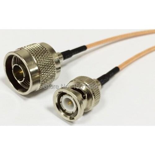 New N Male Plug Connector Switch BNC Male Plug Convertor RG316 Wholesale Fast Ship 15CM 6" Adapter