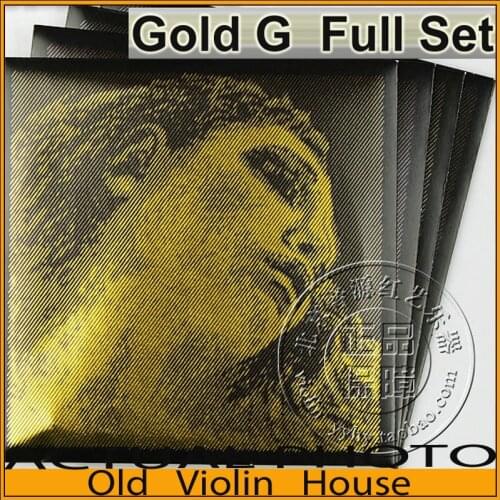 Original Pirastro Evah Pirazzi Gold Violin Strings Full Set - Gold G, For 4/4 ,made in Germany,Hot sell