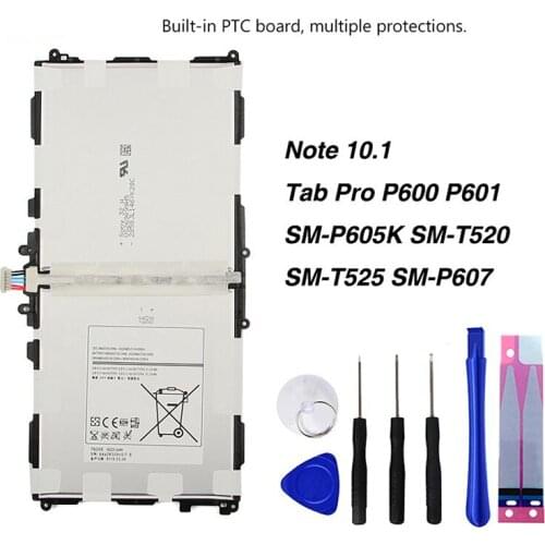 Original T8220E Battery For Samsung GALAXY Note 10.1 Tab Pro P600 P601 SM-P605K SM-T520 SM-T525 SM-P607 8220mAh