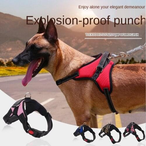Pet Traction Rope Medium And Large Dogs Chest Strap Explosion-proof Not Constricted Neck Dog Chain Pet Halter Harnesses