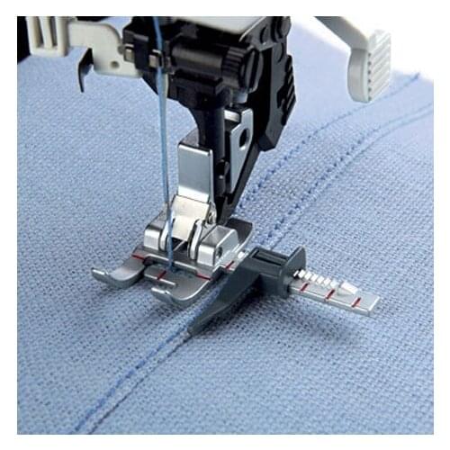 SNAP ON ADJUSTABLE GUIDE RULER PRESSER FOOT FOR PFAFF SEWING MACHINE WITH IDT SYSTEM 820677096